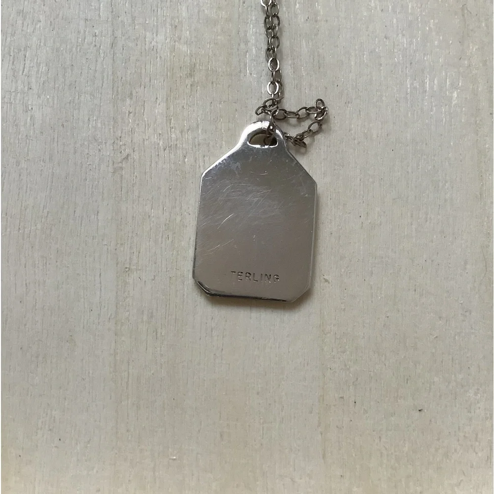 Virgo zodiac pendant-charm 16” chain (astrology) New Vintage sterling silver - Picture 10 of 13